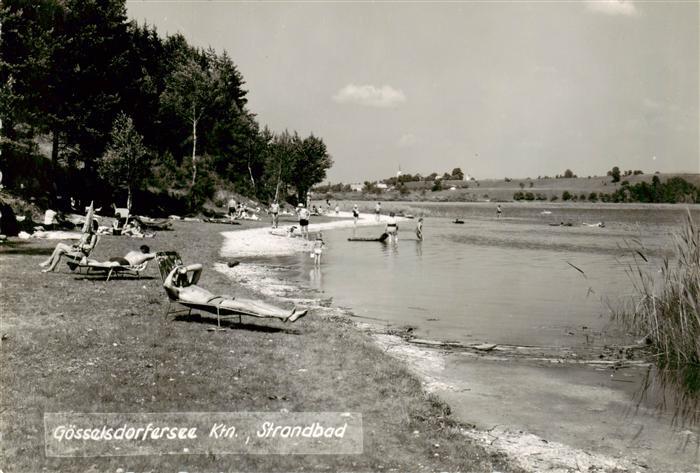 Goesselsdorfersee Kaernten AT Strandbad