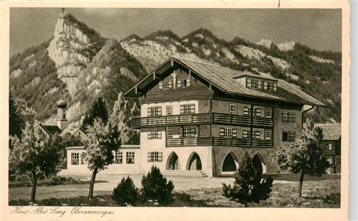 OBERAMMERGAU Bayern Haus Alois Lang