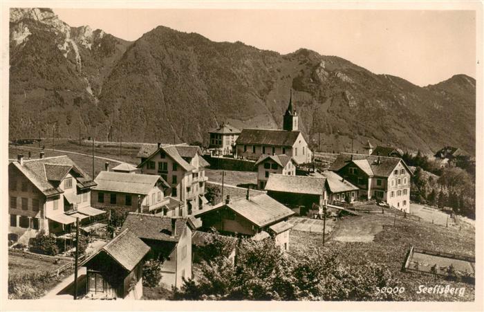 Seelisberg UR Ortsansicht mit Kirche