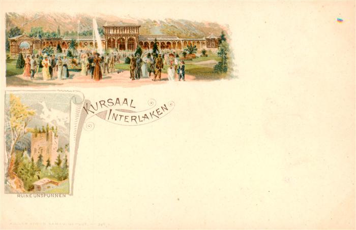 Interlaken BE Kursaal Litho