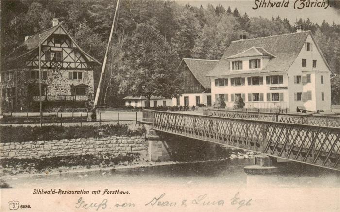 Sihlwald ZH Restauration mit Forsthaus