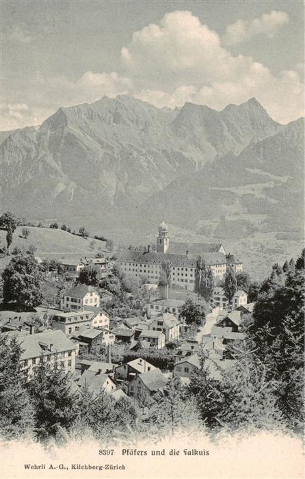 Pfaefers SG Panorama Blick zum Falknis