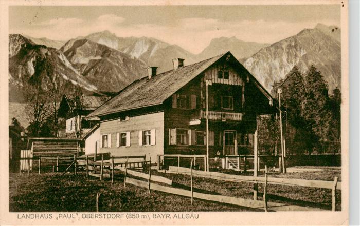 Oberstdorf Landhaus Paul Bayerische Alpen
