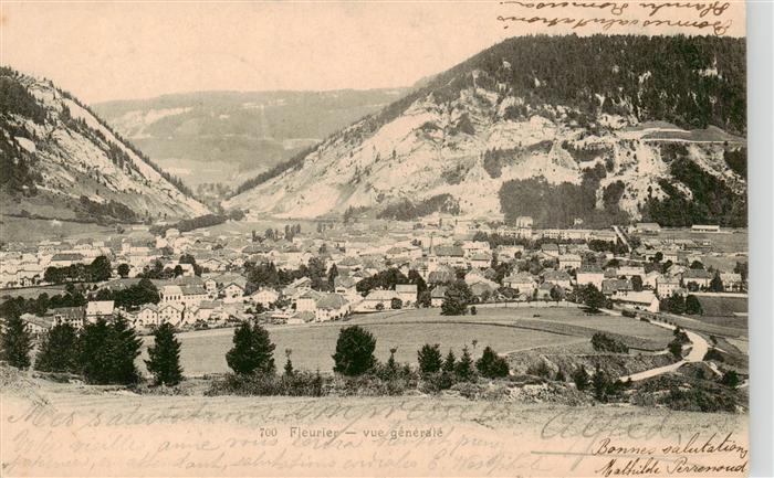 Fleurier NE Vue générale