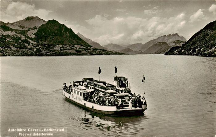 Gersau Vierwaldstaettersee SZ Autofaehre Gersau Beckenried