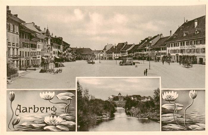 Aarberg BE Stadtzentrum Wasserrosen