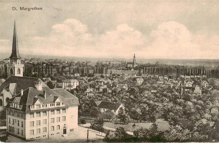 St Margarethen  SG Panorama mit Kirche