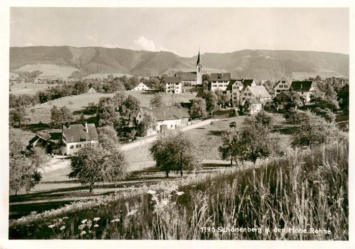 Schoenenberg ZH Panorama mit Hohe Rohne