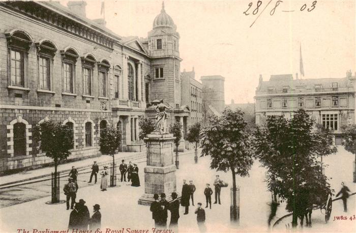 Jersey Kanalinsel Parliament House and Royal Square