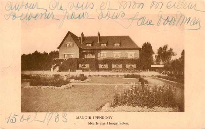 Meerle Hoogstraeten Belgie Manoir Ipenrooy