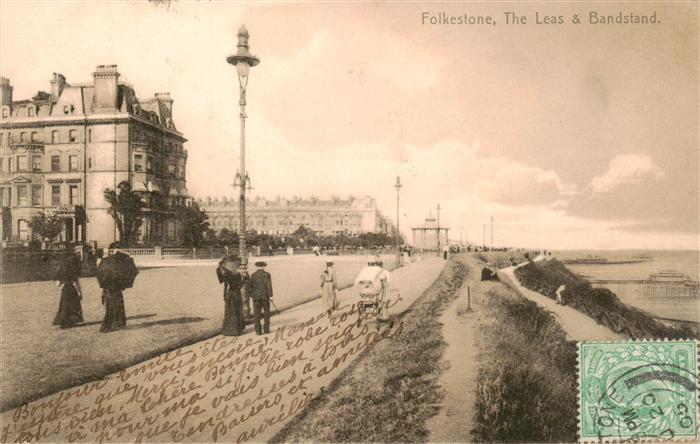 Folkestone UK The Leas and Bandstand