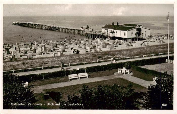 Zinnowitz Ostseebad Blick zur Seebruecke