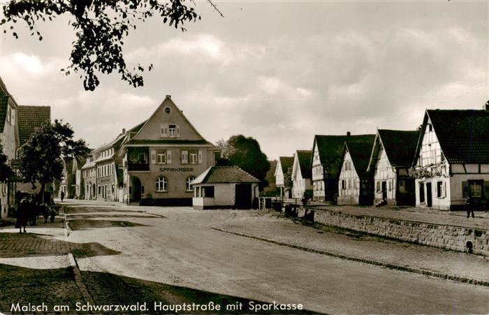 Malsch Karlsruhe Hauptstrasse mit Sparkasse