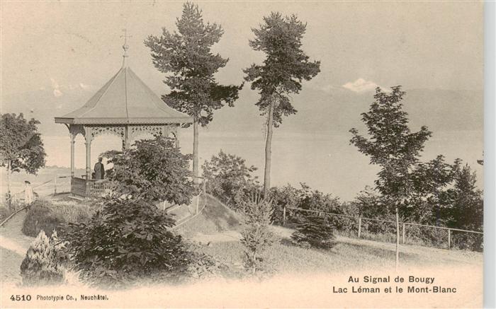 Bougy -Villars VD Au Signal de Bougy Lac Leman et le Mont Blanc