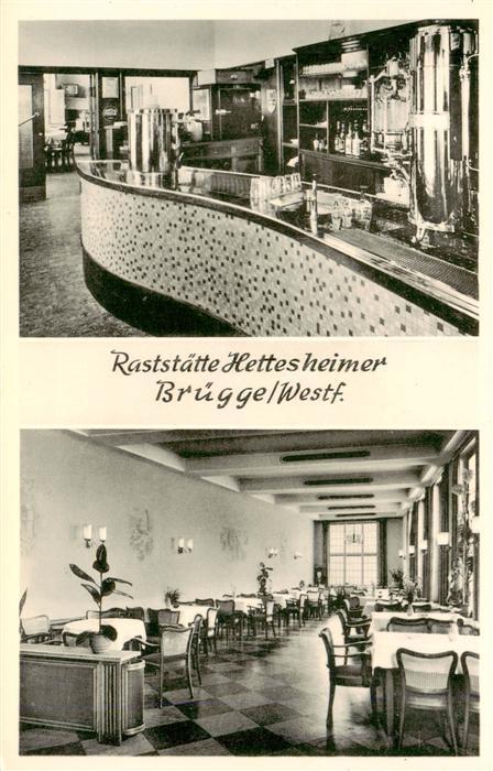 Bruegge Luedenscheid Westfalen Raststaette Hettesheimer Theke Gastraum