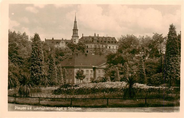 Plauen  Vogtland Lohmuehlenanlage und Schloss