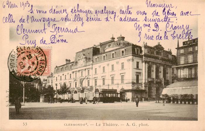 Clermont  63-Ferrand Auvergne Le Théâtre