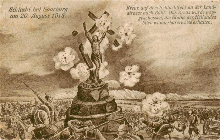 Saarburg Lothringen Sarrebourg 57 Moselle Schlacht am 20. August 1914 Statue des