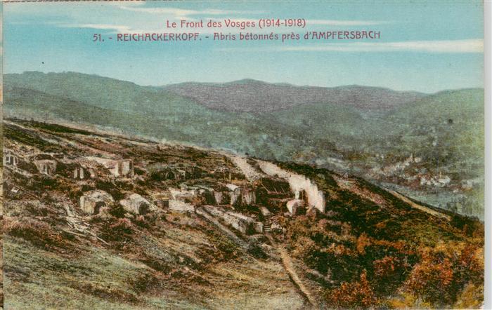 Reichackerkopf Reichsackerkopf Munster 68 Alsace Abris bétonnés près d Ampfersba