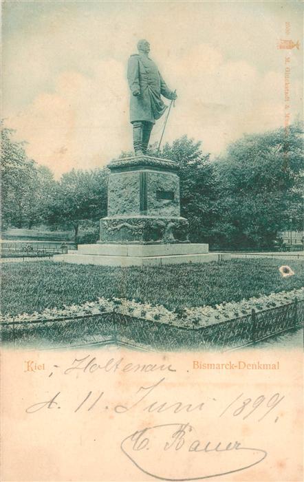 KIEL  CITY Bismarck Denkmal