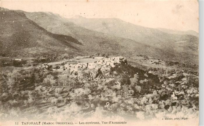 Taforalt Maroc et les environs vue d Aounoute