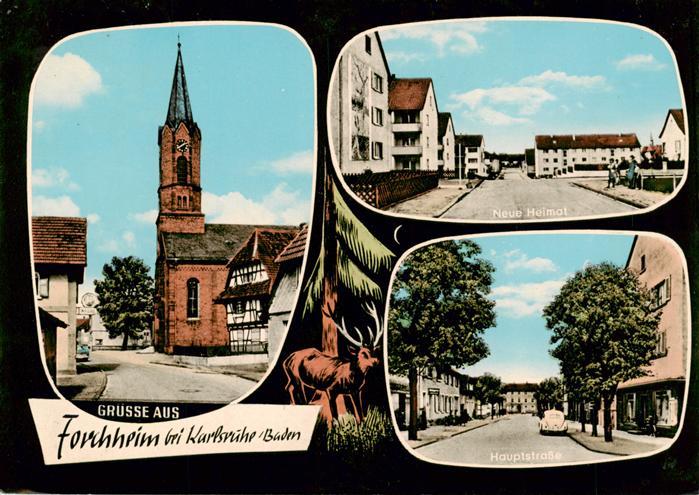 Forchheim Rheinstetten Kirche Neue Heimat Hauptstrasse