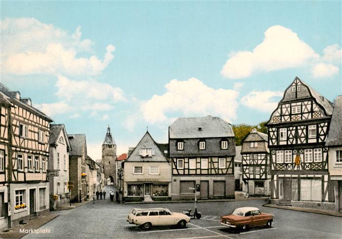 Camberg Bad Marktplatz Fachwerkhaeuser