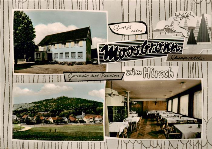 Moosbrunn Schoenbrunn Gasthaus Pension zum Hirsch Gastraum Panorama