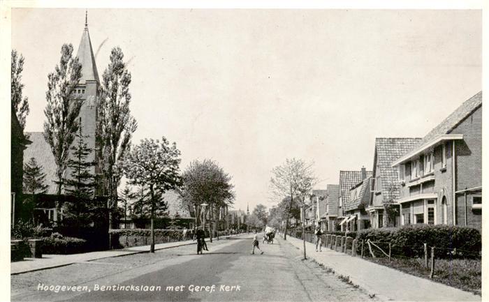 Hoogeveen NL Bentinckslaan met Kerk