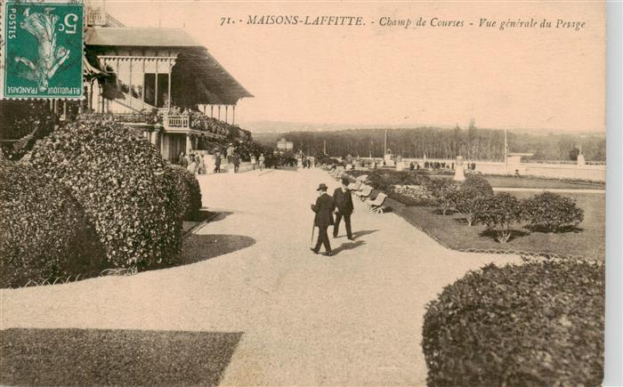 Maisons-Laffitte 78 Yvelines Champ de Courses vue générale du pesage