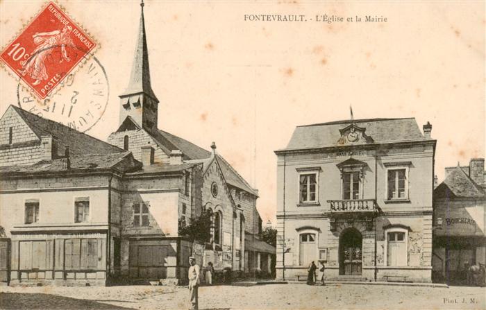 Fontevrault Fontevraud-l Abbaye 49 Maine-et-Loire Eglise et la Mairie