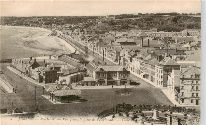 St Helier  Jersey UK Vue generale prise de l’Esplanade General View
