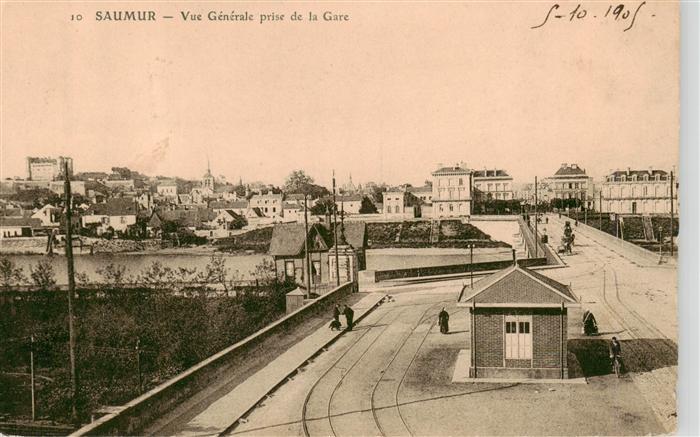 Saumur 49 Maine-et-Loire Vue generale prise de la Gare