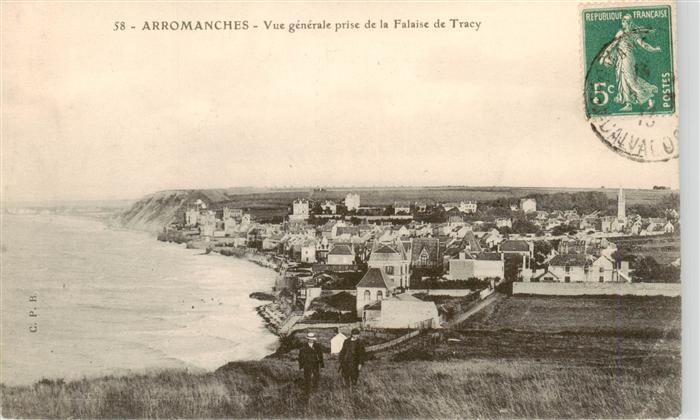 Arromanches-les-Bains 14 Calvados Vue generale prise de la Falaise de Tracy