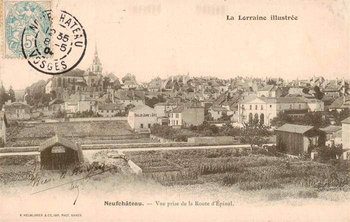 Neufchateau 88 Vosges Vue prise de la Route d'Epinal
