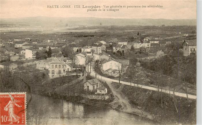 Lempdes-sur-Allagnon 43 Haute-Loire Vue generale et Panorama des admirables plai