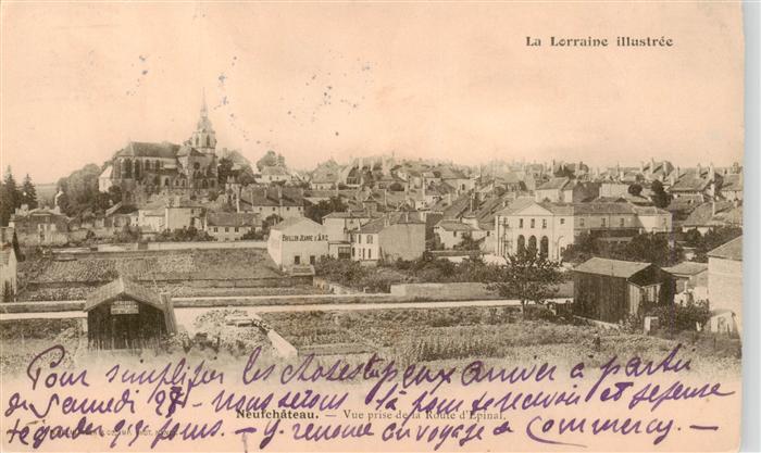 Neufchateau 88 Vosges Vue priese de la Route d'Epinal