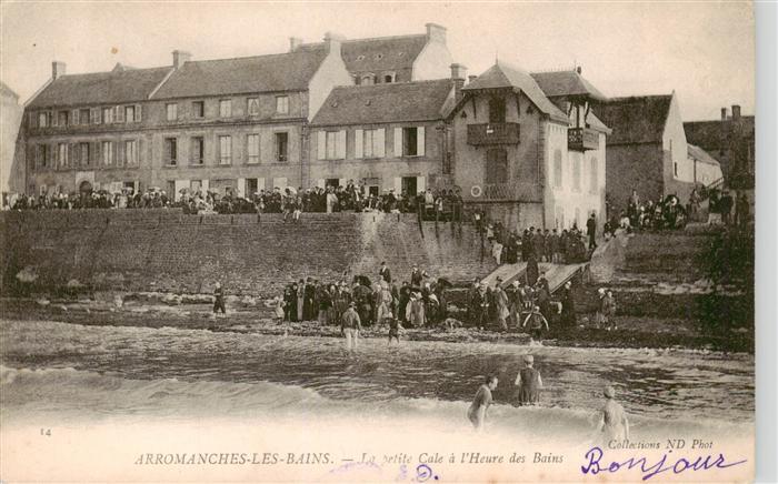 Arromanches-les-Bains 14 Calvados Le petite Cale a l’Heure des Bains