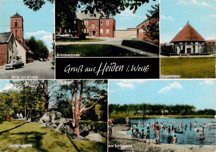 Heiden Lippe Westfalen Kirche Krankenhaus Vogelhaus Teufelssteine Roemersee