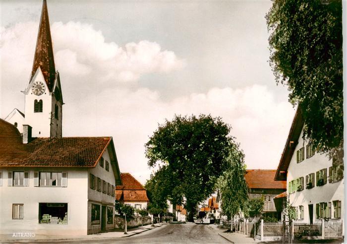 Aitrang Ortsmotiv mit Kirche