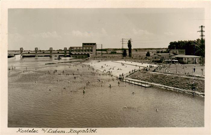 Kostelec nad Labem Elbekosteletz CZ Koupaliste