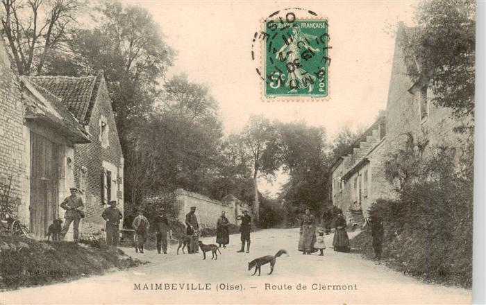 Maimbeville 60 Oise Route de Clermont