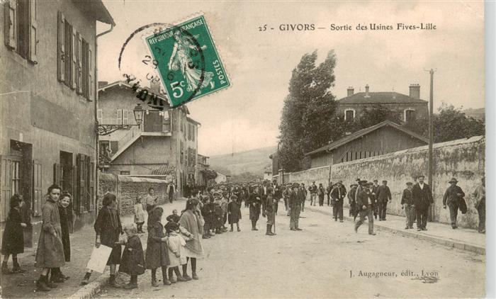 Givors 69 Rhone Sortie des Usines Fives Lille