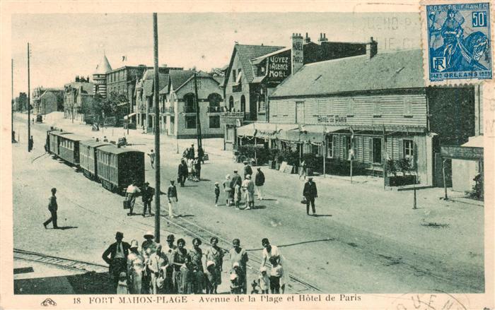 Fort-Mahon-Plage 80 Somme Avenue de la Plage et Hotel de Paris