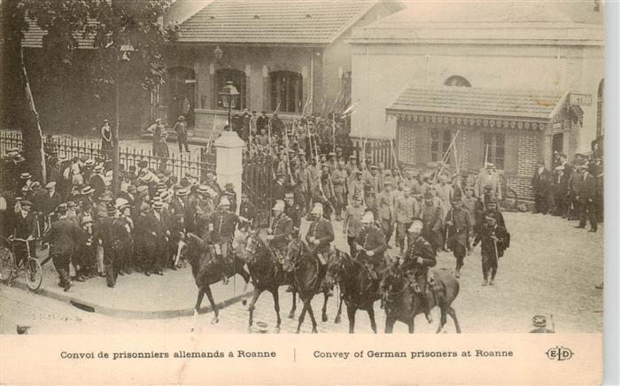 Roanne 42 Loire Convoi de prisonniers allemands a Roanne