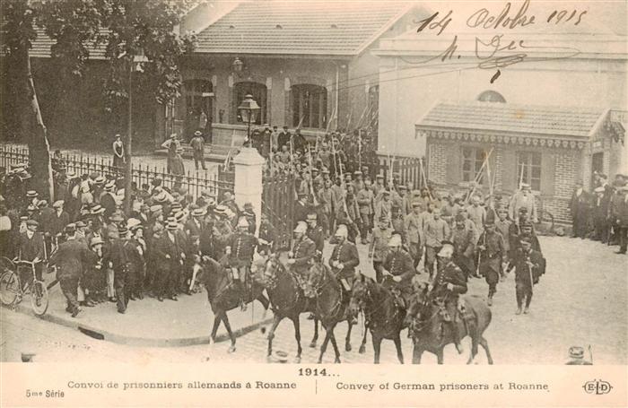 Roanne 42 Loire Convoi de prisonniers allemands a Roanne