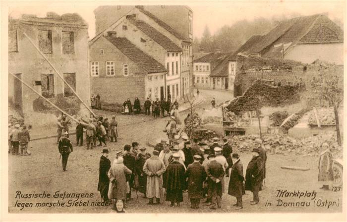 Domnau Domnowo Kaliningrad Koenigsberg Ostpreussen RU Marktplatz Russische Gefan