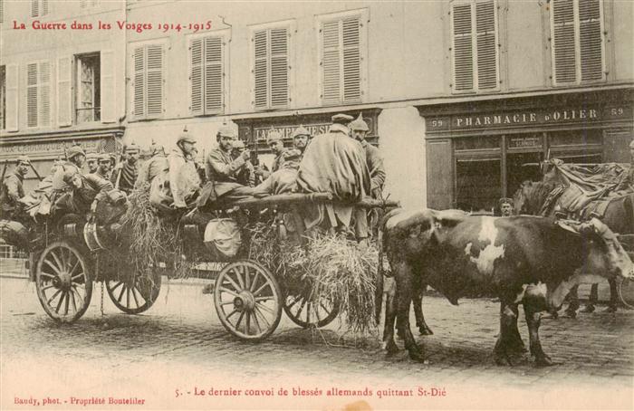 St Die Saint Die 88 Vosges Le dernier convoi de blesses allemands
