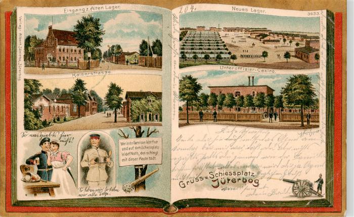 Jueterbog Lager Eingang Neues Lager Kaiserstrasse Unteroffiziers Casino Schiessp