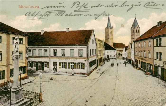 Moosburg  Isar Bayern Marktplatz Kirchen